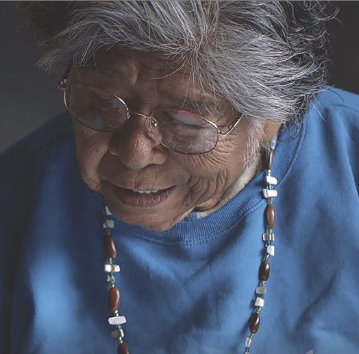 Marie Wilcox, Wukchumni elder, works on a dictionary for her endangered language