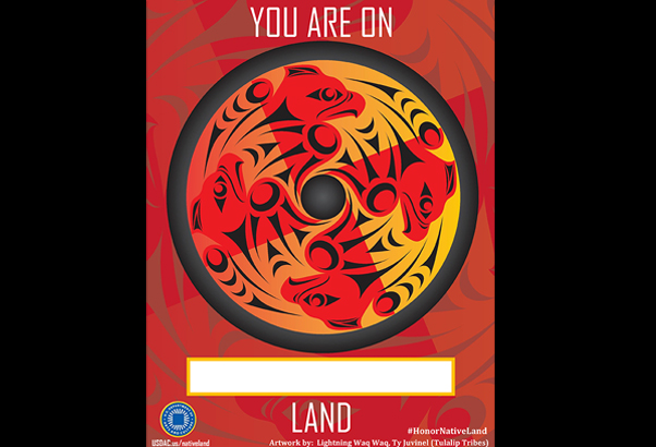 Honor Native Land poster for USDAC.