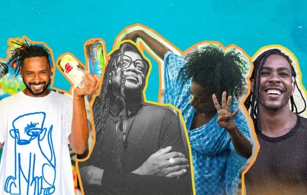Illustration of black men and women.